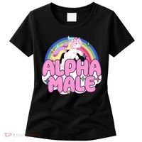 Alpha Male Unicorn Rainbow Women's T-Shirt thumb 0