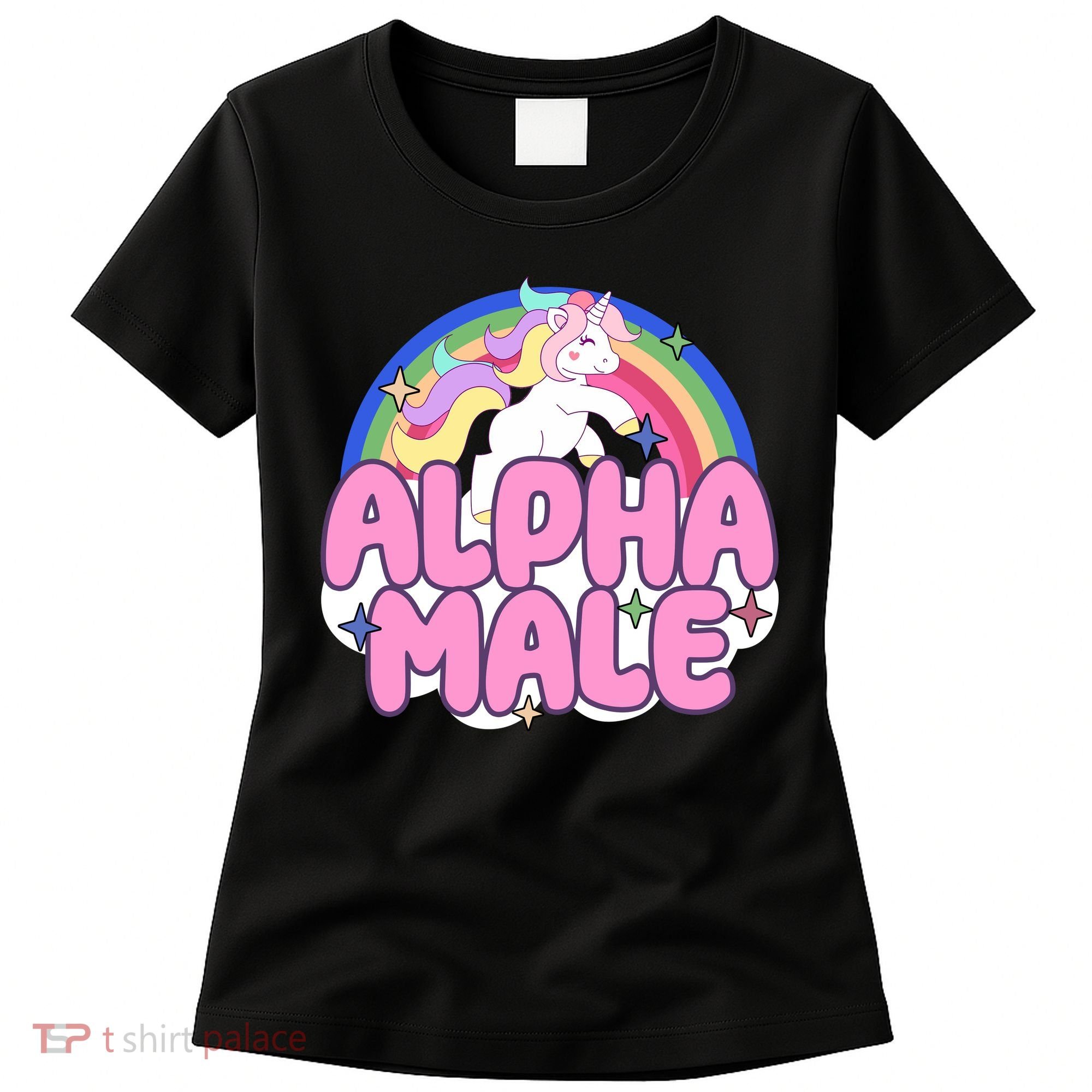 Alpha Male Unicorn Rainbow Women's T-Shirt