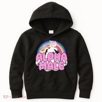 Alpha Male Unicorn Rainbow Kids Hoodie thumb 0