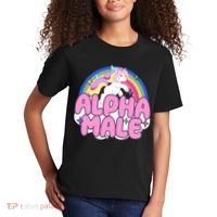 Alpha Male Unicorn Rainbow Kids T-Shirt thumb 2