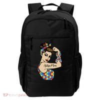 Autism Mom Unbreakable Rosie The Riveter Strong Woman Power Gift Backpack thumb 0