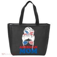 American Mom Usa Hair Bun Tote Bag thumb 0