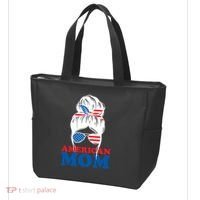 American Mom Usa Hair Bun Tote Bag thumb 3