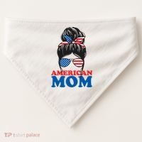 American Mom Usa Hair Bun USA-Made Doggie Bandana thumb 0