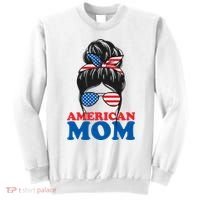 American Mom Usa Hair Bun Sweatshirt thumb 0