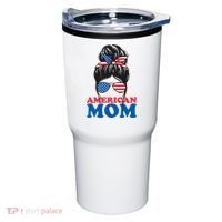 American Mom Usa Hair Bun Tumbler thumb 0