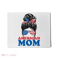 American Mom Usa Hair Bun Mousepad thumb 0