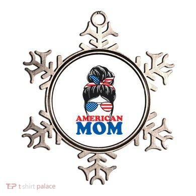 American Mom Usa Hair Bun Ornament