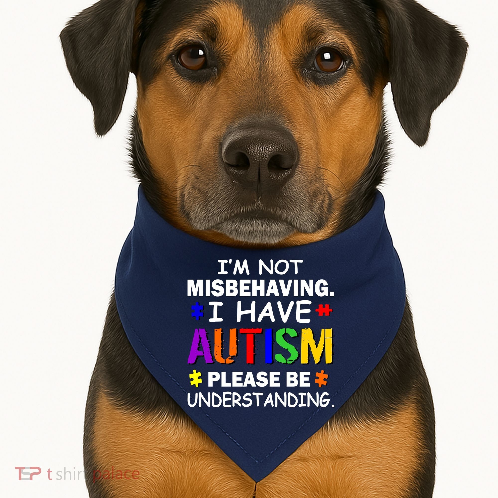 I'm Not Misbehaving I Have Autism USA-Made Doggie Bandana