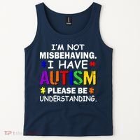 I'm Not Misbehaving I Have Autism Tank Top thumb 2