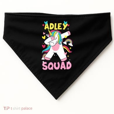Adley Merch Unicorn Design USA-Made Doggie Bandana