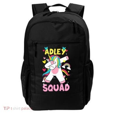 Adley Merch Unicorn Design Backpack