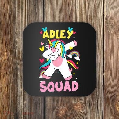 Adley Merch Unicorn Design Coaster