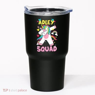 Adley Merch Unicorn Design Tumbler