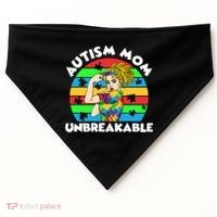 Autism Mom Unbreakable USA-Made Doggie Bandana thumb 0