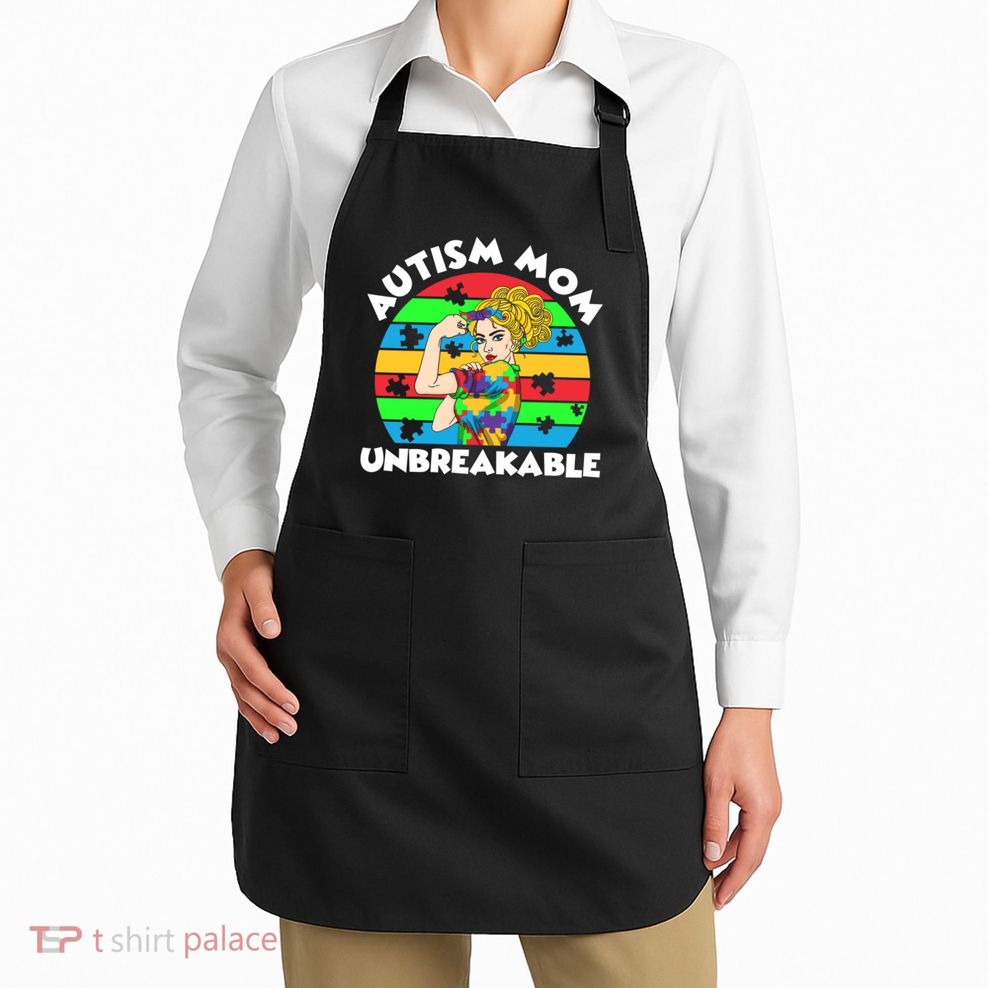 Autism Mom Unbreakable Apron