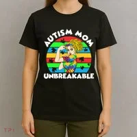 Autism Mom Unbreakable T-Shirt thumb 4