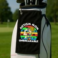 Autism Mom Unbreakable Golf Towel thumb 2