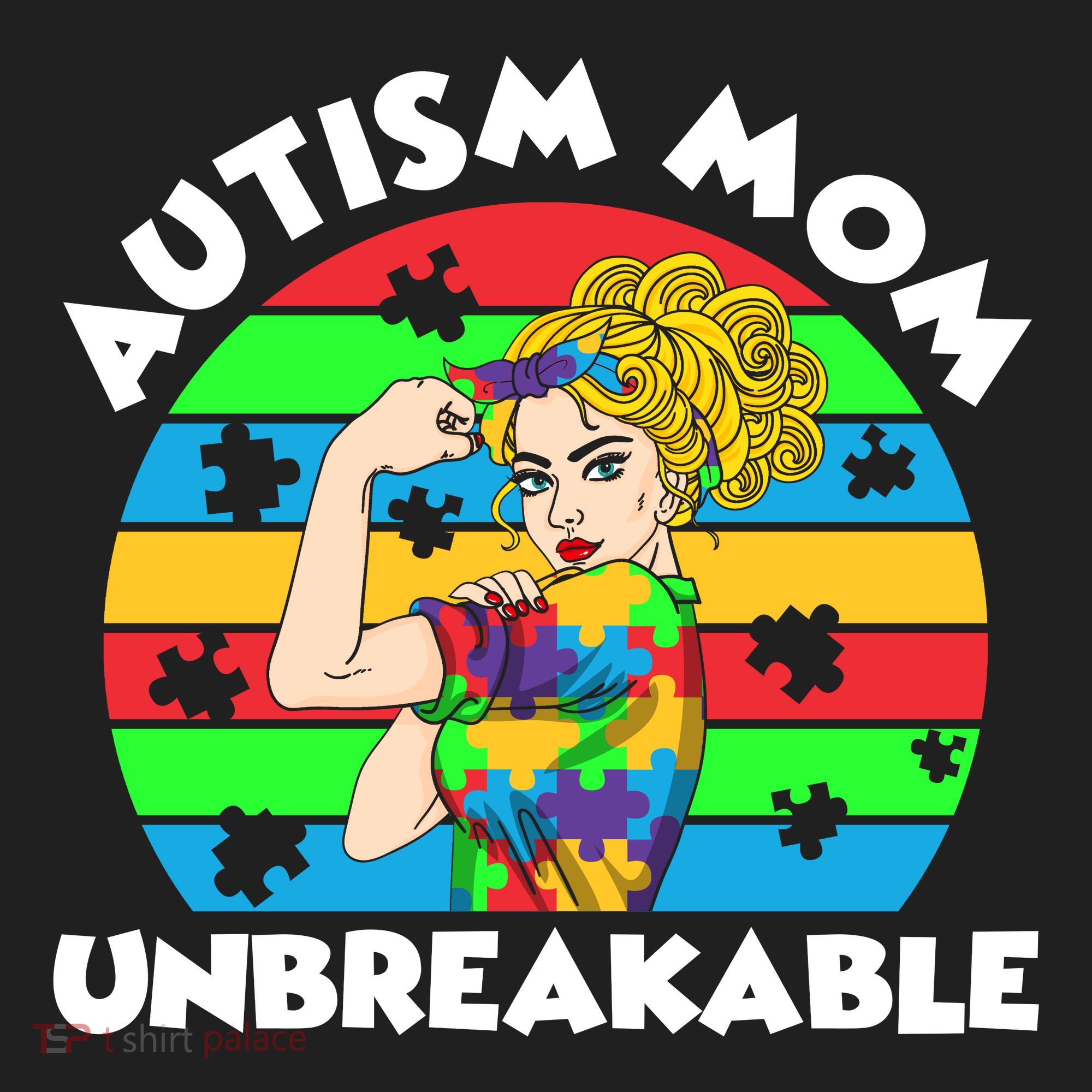Autism Mom Unbreakable Golf Towel