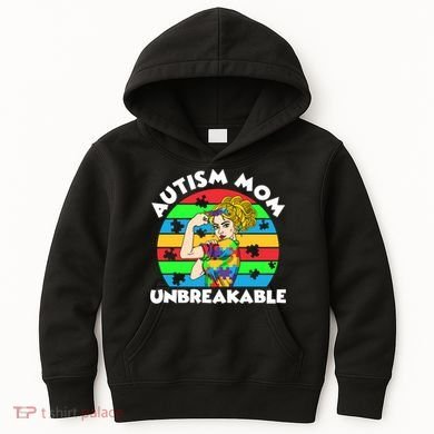 Autism Mom Unbreakable Kids Hoodie