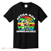 Autism Mom Unbreakable Kids T-Shirt thumb 0