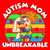 Autism Mom Unbreakable Santa Hat thumb 1