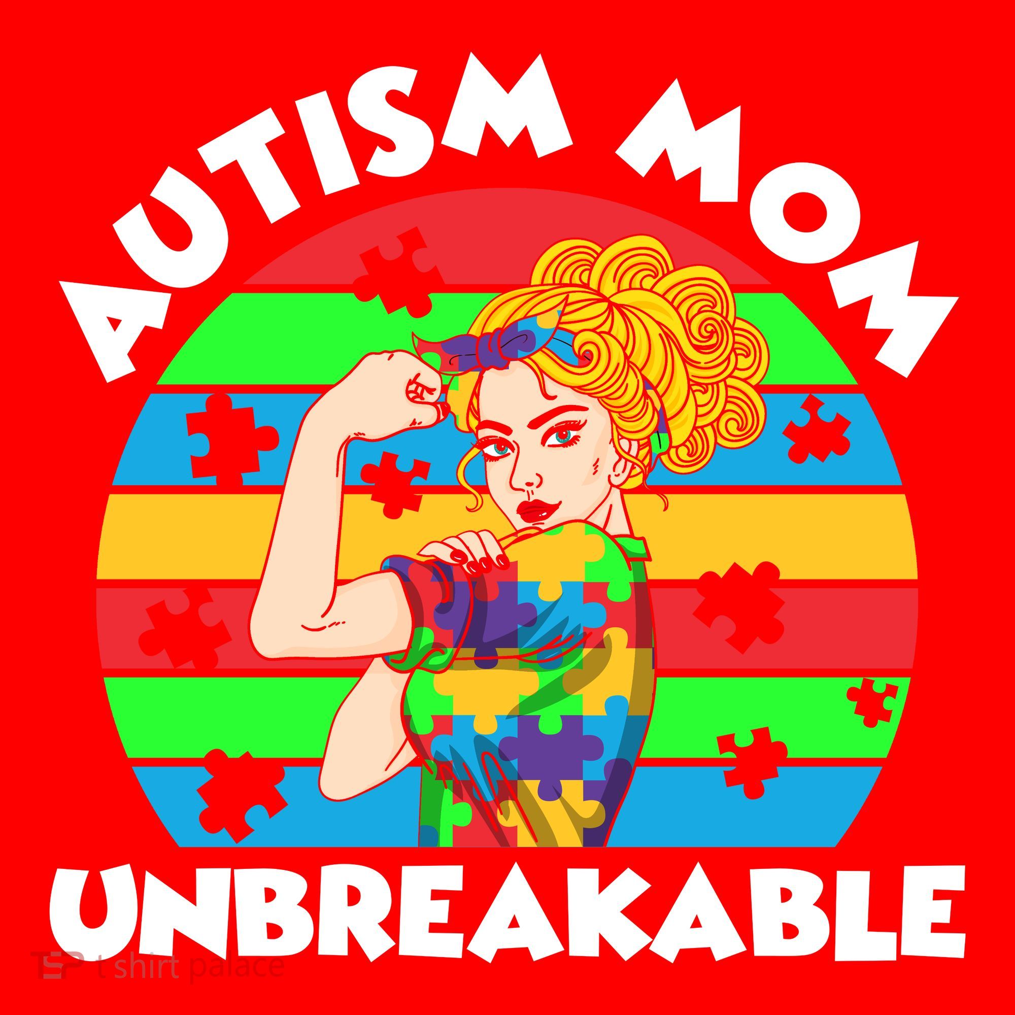 Autism Mom Unbreakable Santa Hat