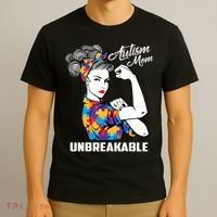 Autism Mom Unbreakable  Autism Awareness Gift  T-Shirt thumb 3