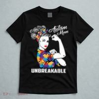 Autism Mom Unbreakable  Autism Awareness Gift  T-Shirt thumb 5
