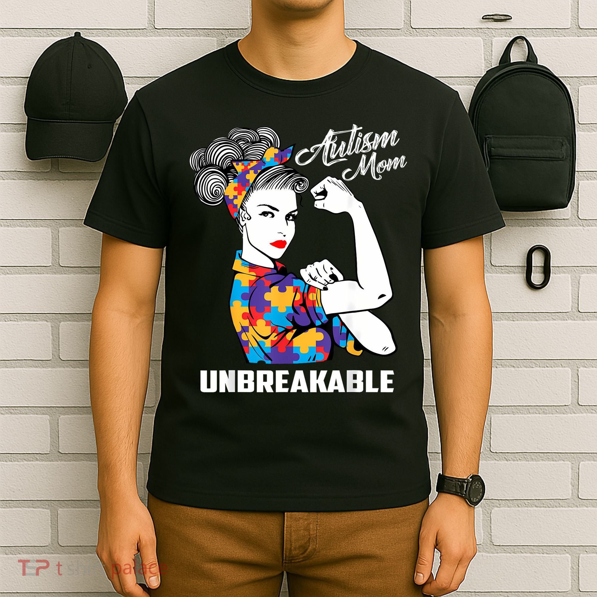 Autism Mom Unbreakable  Autism Awareness Gift  T-Shirt