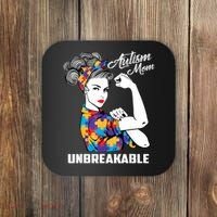 Autism Mom Unbreakable  Autism Awareness Gift  Coaster thumb 0