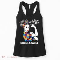 Autism Mom Unbreakable  Autism Awareness Gift  Women's Tank Top thumb 0