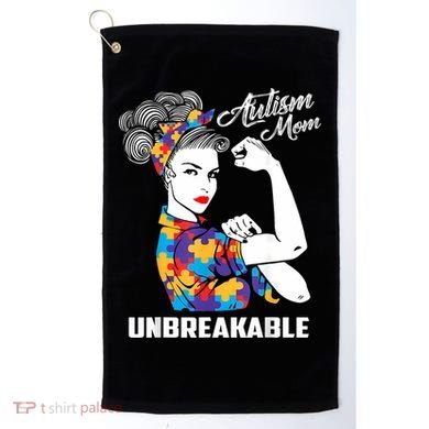 Autism Mom Unbreakable  Autism Awareness Gift  Golf Towel