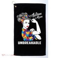 Autism Mom Unbreakable  Autism Awareness Gift  Golf Towel thumb 0