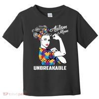 Autism Mom Unbreakable  Autism Awareness Gift  Toddler T-Shirt thumb 0
