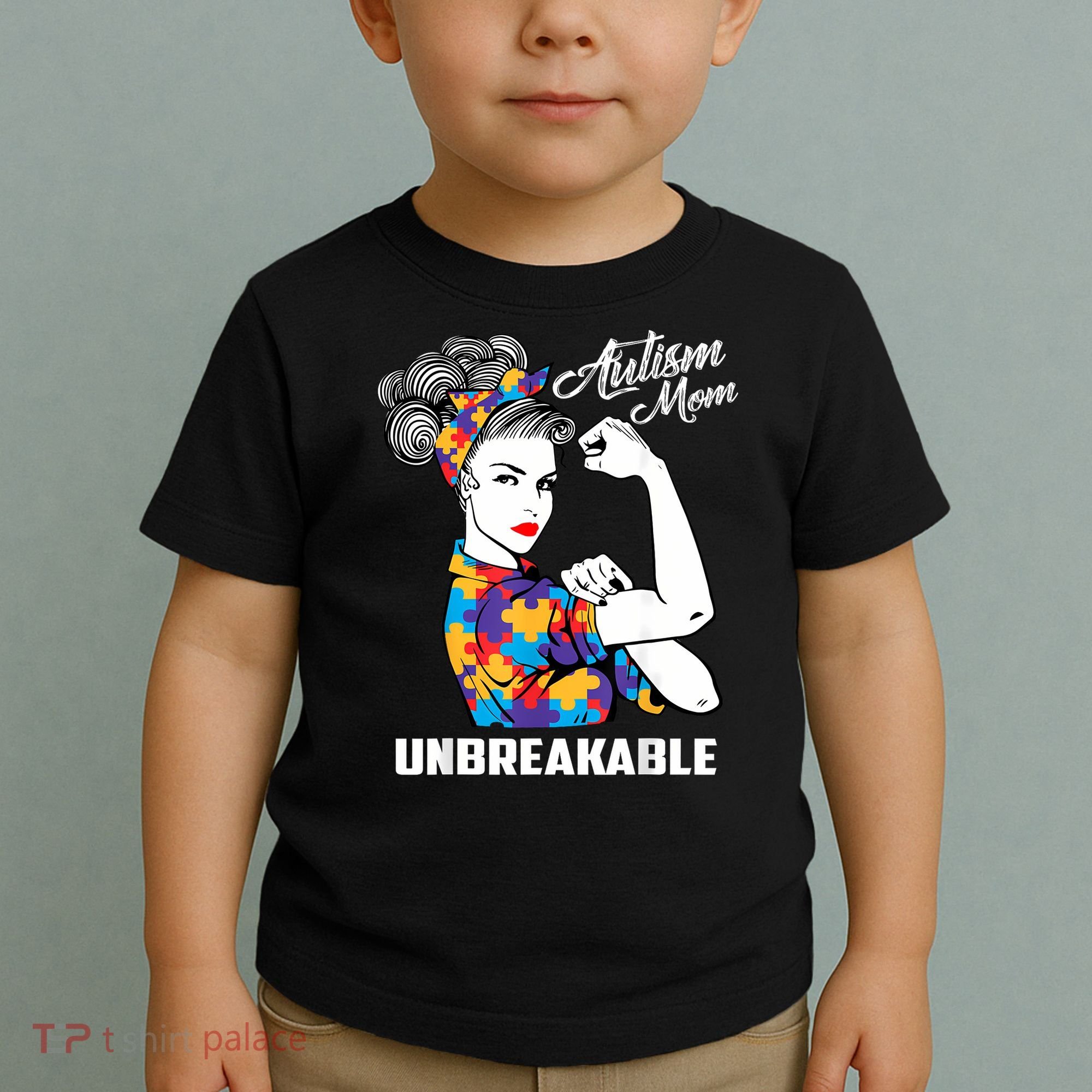 Autism Mom Unbreakable  Autism Awareness Gift  Toddler T-Shirt