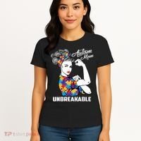 Autism Mom Unbreakable  Autism Awareness Gift  Women's T-Shirt thumb 4