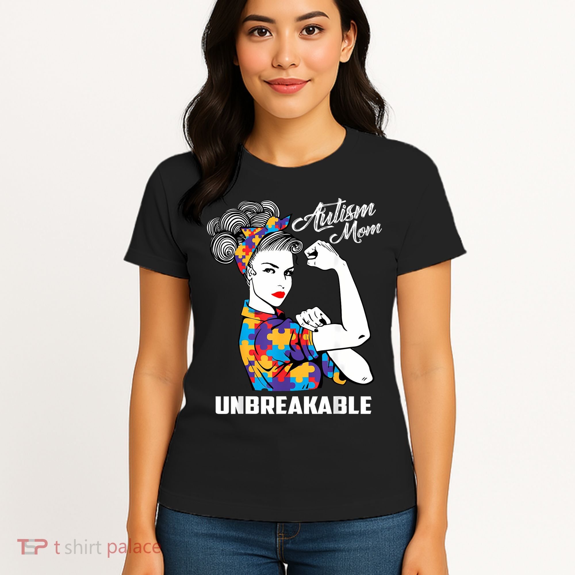 Autism Mom Unbreakable  Autism Awareness Gift  Women's T-Shirt
