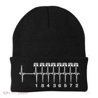 American Muscle V 8 Car Engine 18436572 Heart Beat Ecg Beanie thumb 0