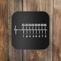 American Muscle V 8 Car Engine 18436572 Heart Beat Ecg Coaster thumb 0