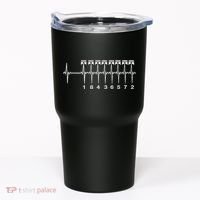 American Muscle V 8 Car Engine 18436572 Heart Beat Ecg Tumbler thumb 0