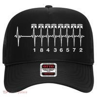 American Muscle V 8 Car Engine 18436572 Heart Beat Ecg Hat thumb 0