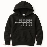 American Muscle V 8 Car Engine 18436572 Heart Beat Ecg Kids Hoodie thumb 0