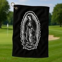 Ave Maria Virgin Mary Our Lady Of Guadalupe Marian Golf Towel thumb 1
