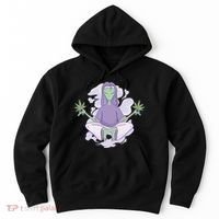 Alien Meditating Weed Hoodie thumb 0
