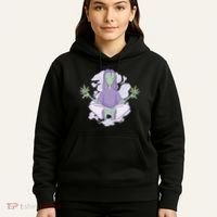 Alien Meditating Weed Hoodie thumb 5