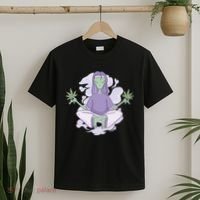 Alien Meditating Weed T-Shirt thumb 2