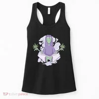 Alien Meditating Weed Women's Tank Top thumb 0