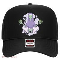 Alien Meditating Weed Hat thumb 0