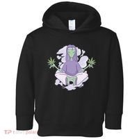 Alien Meditating Weed Toddler Hoodie thumb 0